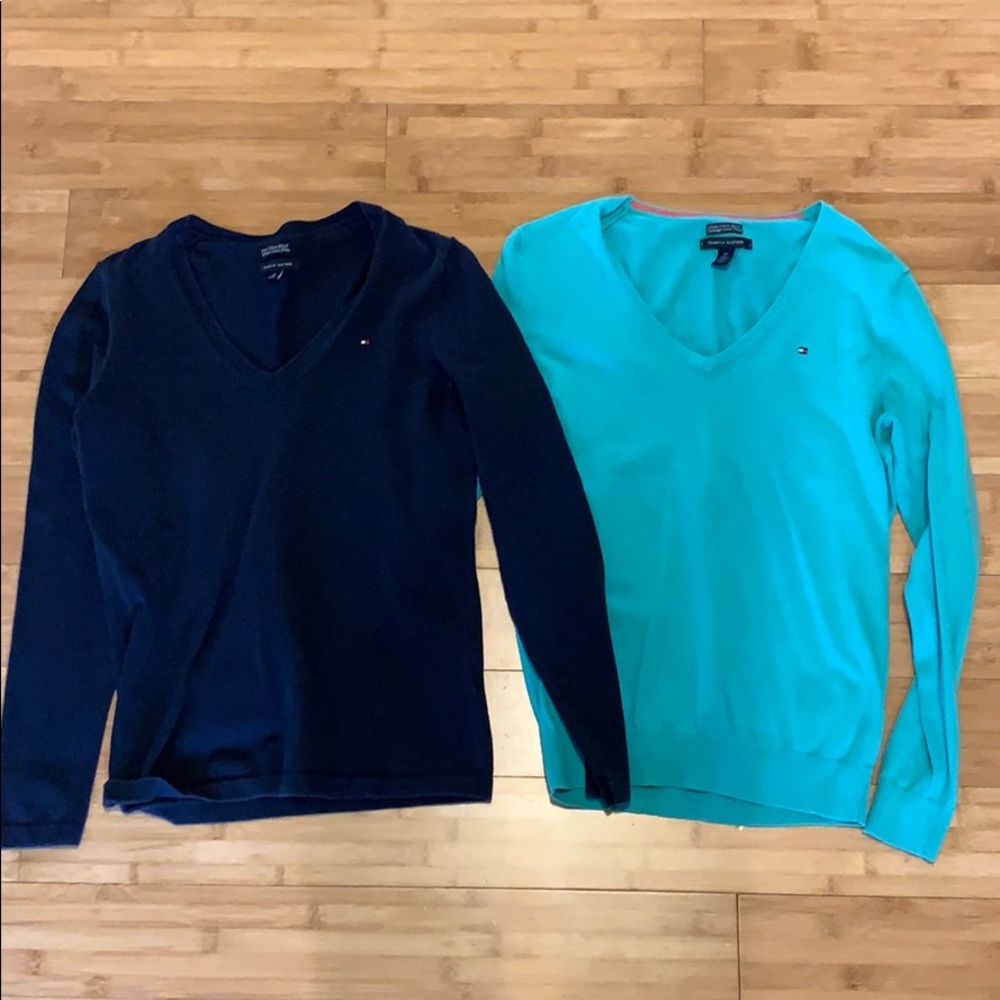 Tommy Hilfiger long sleeved shirts.
